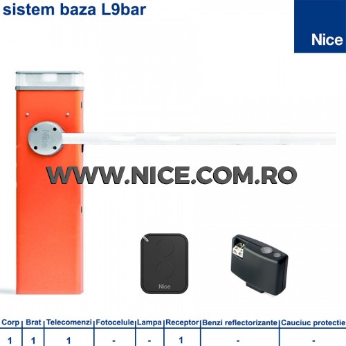 Sistem Baza Bariera Automata Acces Parcare 9m Nice L9Bar